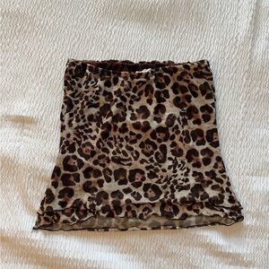 Leopard Print tube top